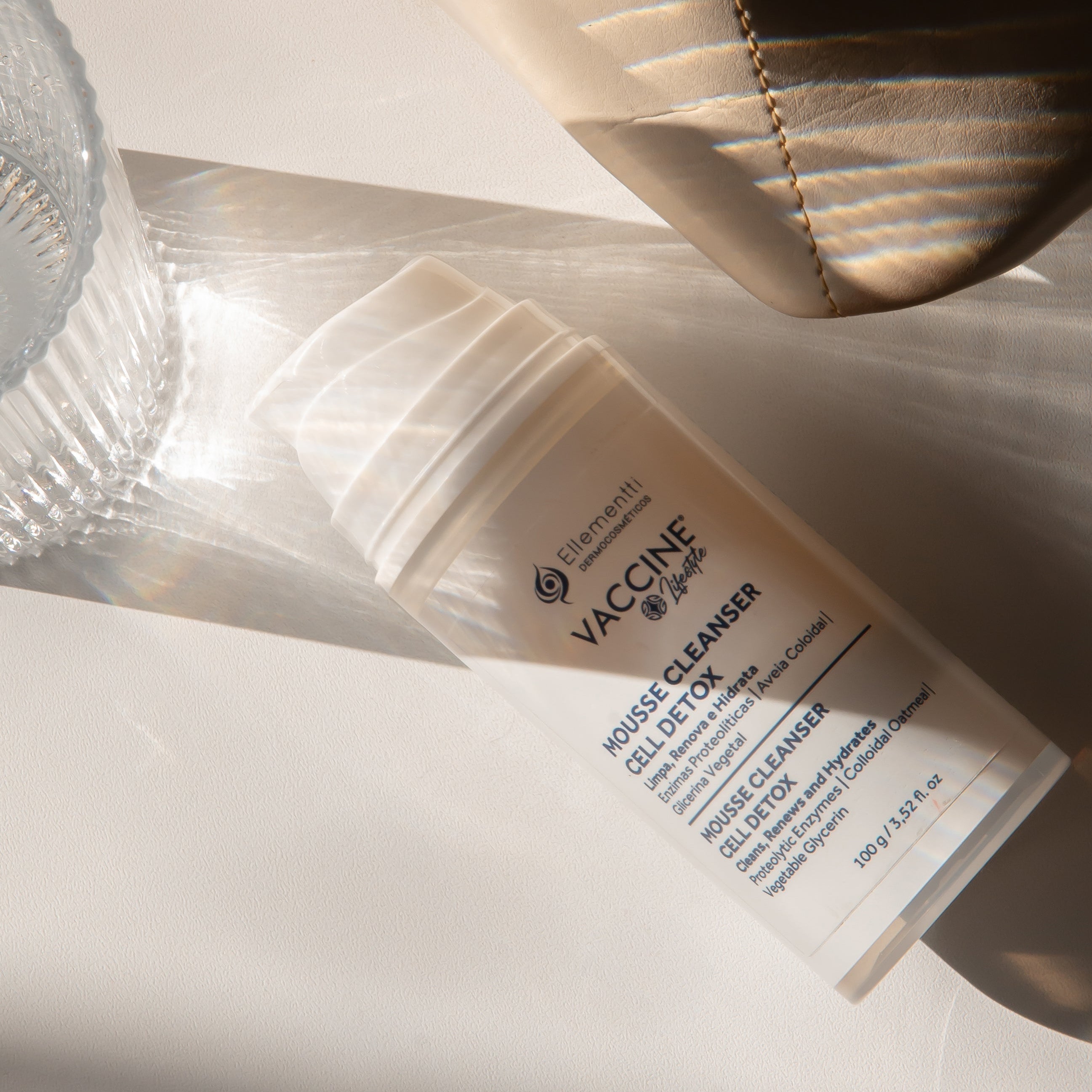 Mousse Cleanser Cell Detox, Espuma de Limpeza com Enzimas Proteolíticas