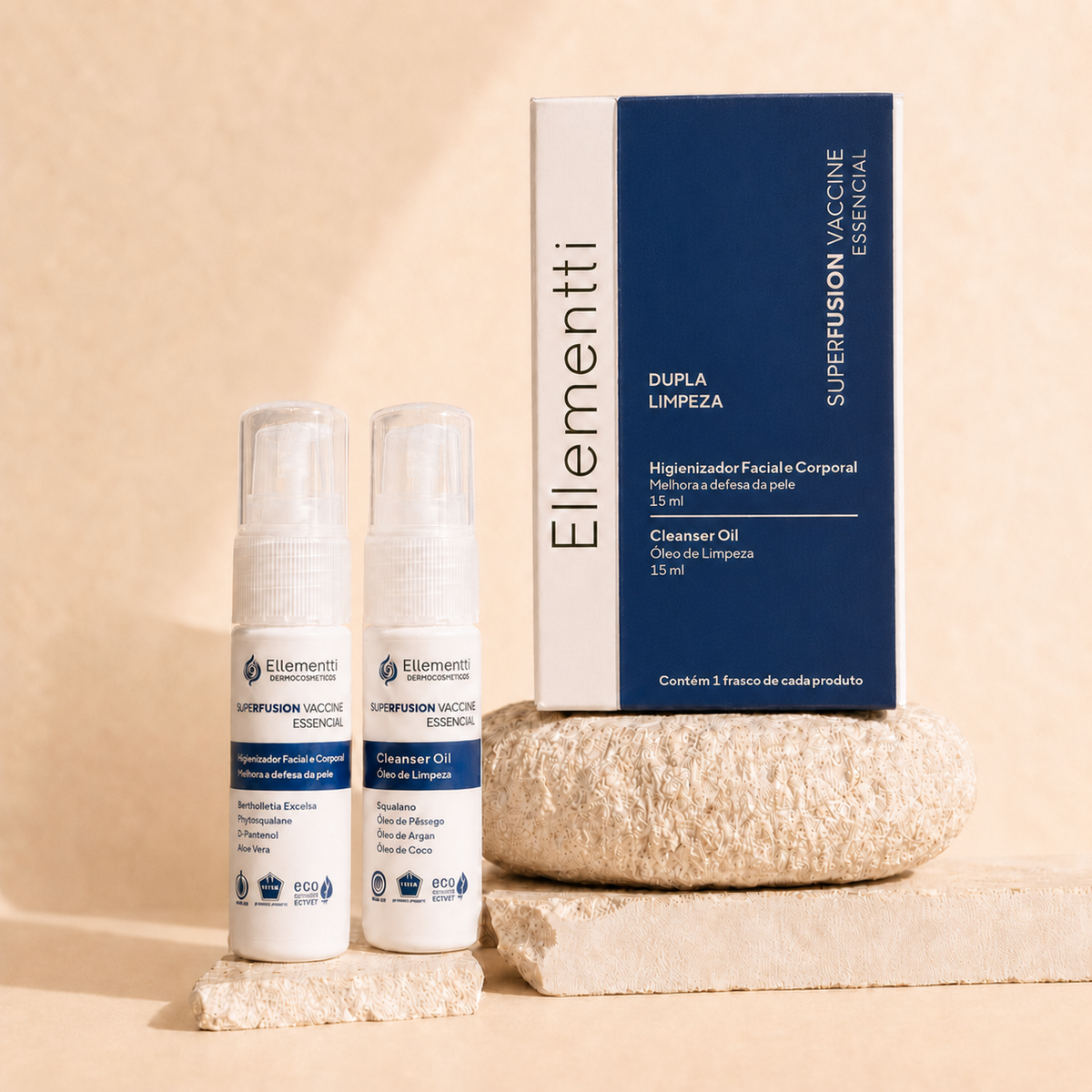 Miniatura Dupla Limpeza Superfusion Vaccine, Limpa e Hidrata