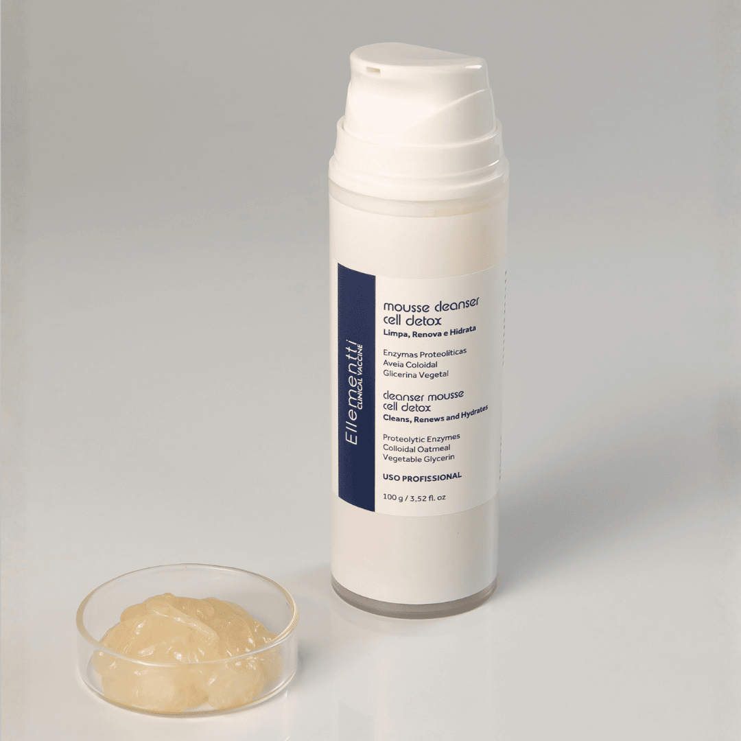 MOUSSE CLEANSER CELL DETOX, Limpa, Renova e Hidrata