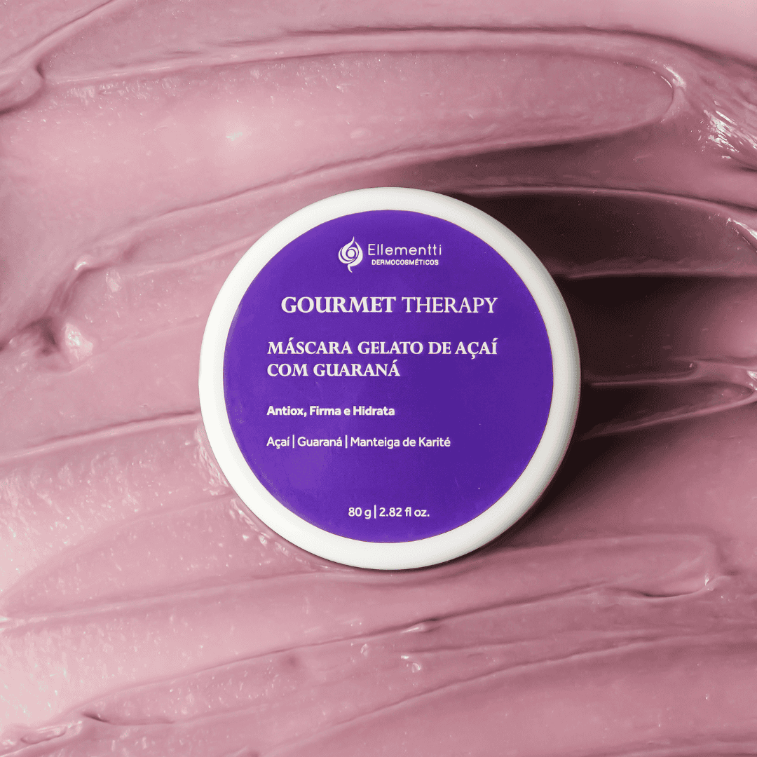 Gelato de Açai Com Guaraná, Máscara Facial Antioxidante