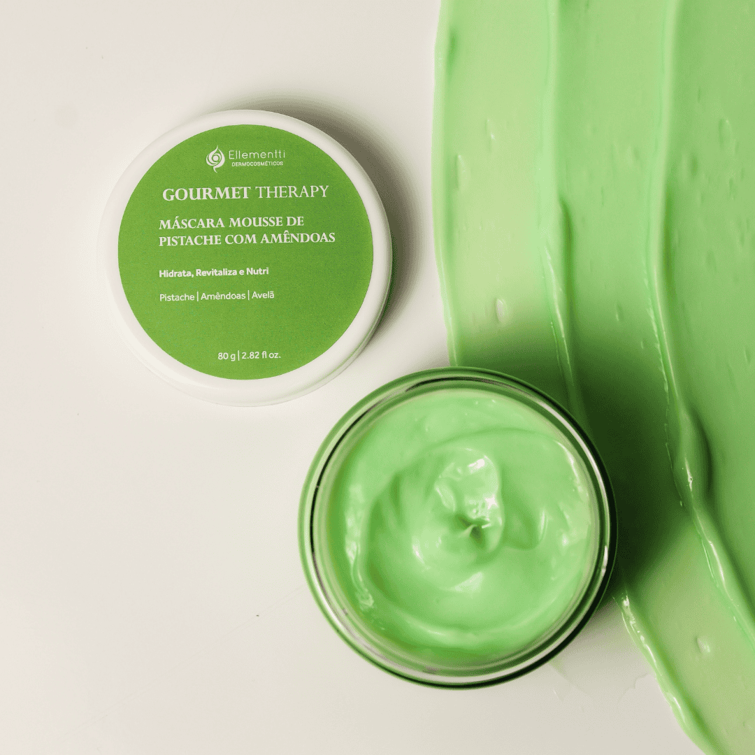 Mousse de Pistache com Amêndoas, Máscara Facial Reparadora