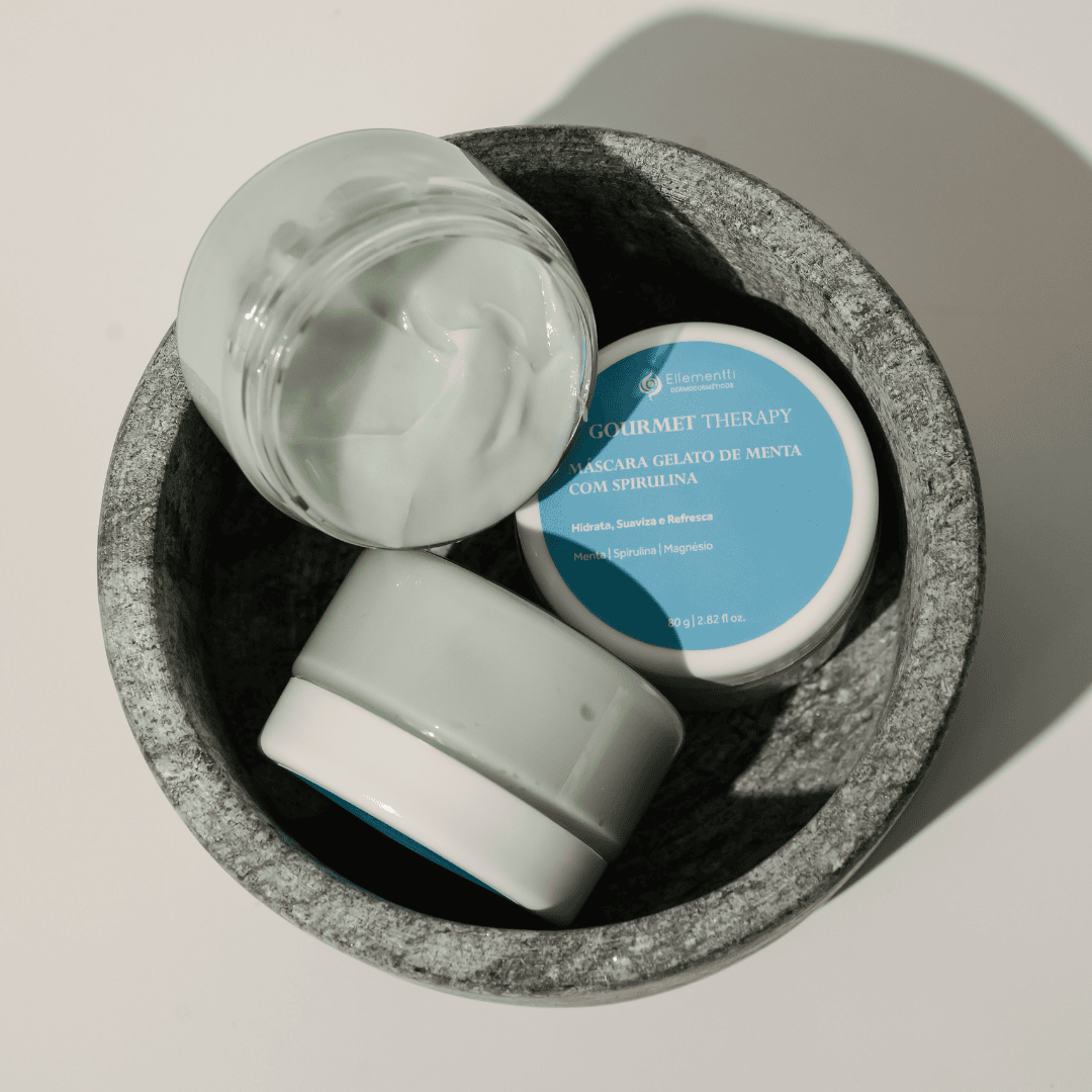 Gelato de Menta e Spirulina, Máscara Facial Revitalizante