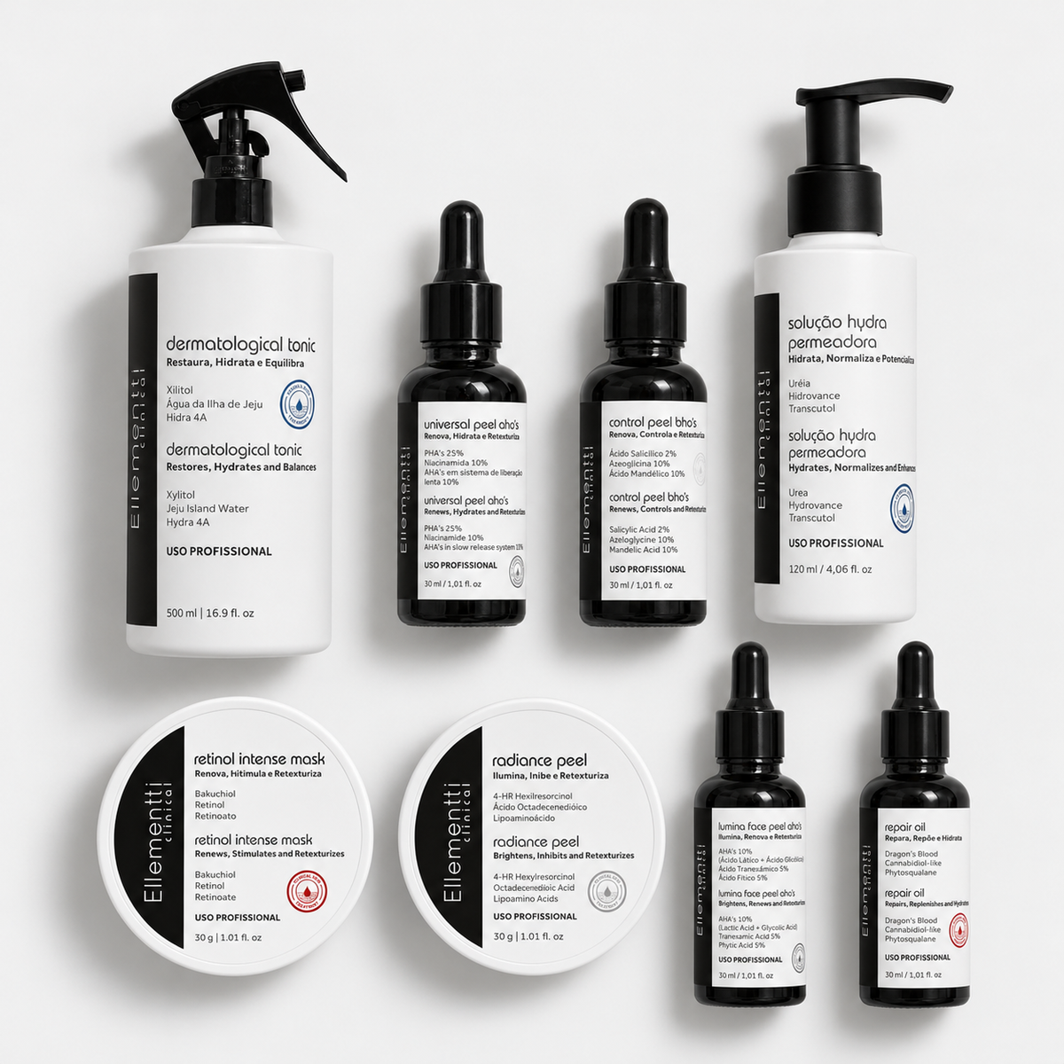 KIT PEELING MULTIÁCIDOS: Renova, ilumina e equilibra