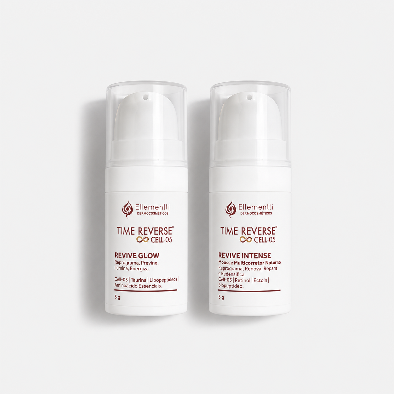 Revive Cell-05, 2 Séruns Faciais com 10 Aplicações para Reviver Pele Madura