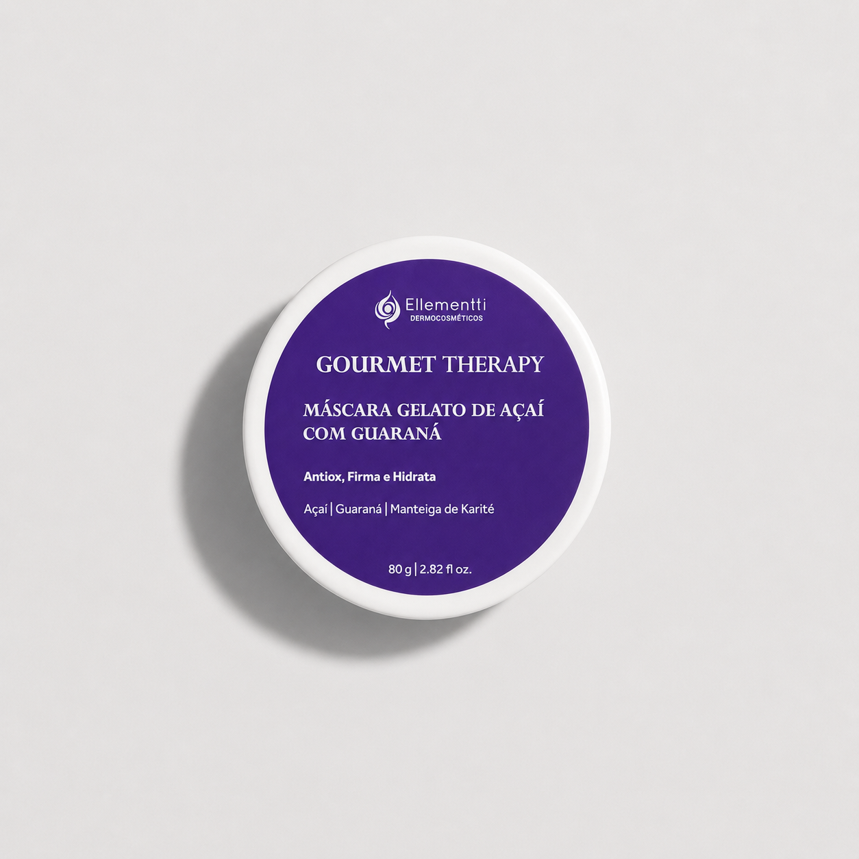 Gelato de Açai Com Guaraná, Máscara Facial Antioxidante
