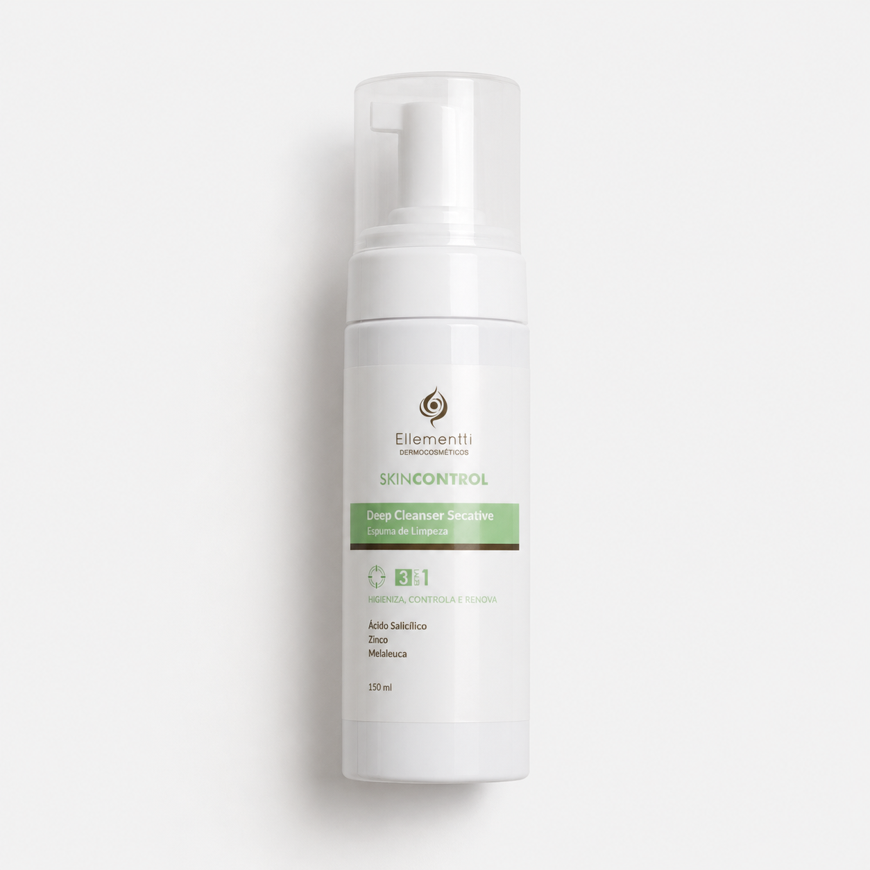 Deep Cleanser Secative, Espuma de Limpeza para Pele Oleosa com Ácido Salicílico