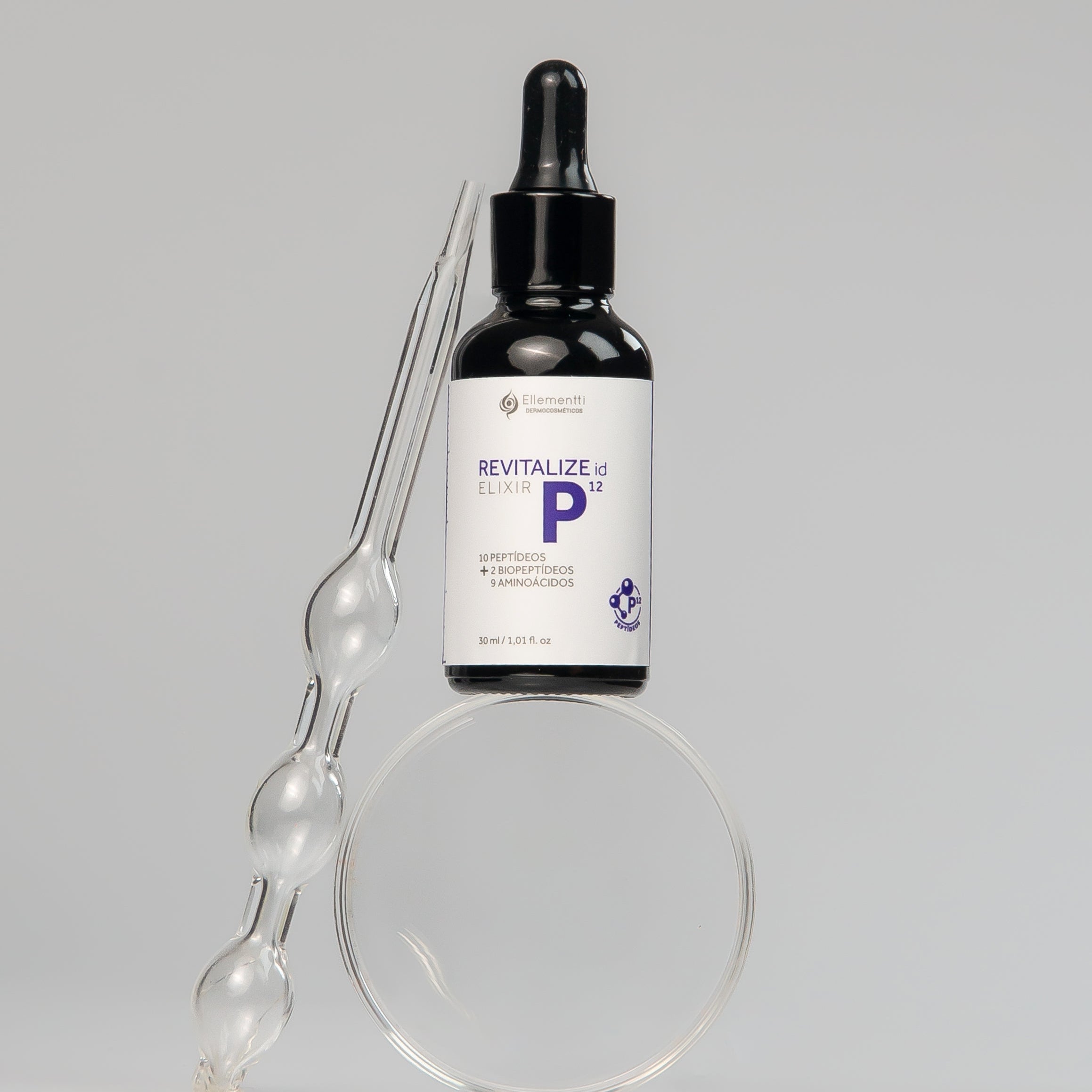 Elixir P, Sérum Facial Anti-Flacidez Com 12 Peptídeos
