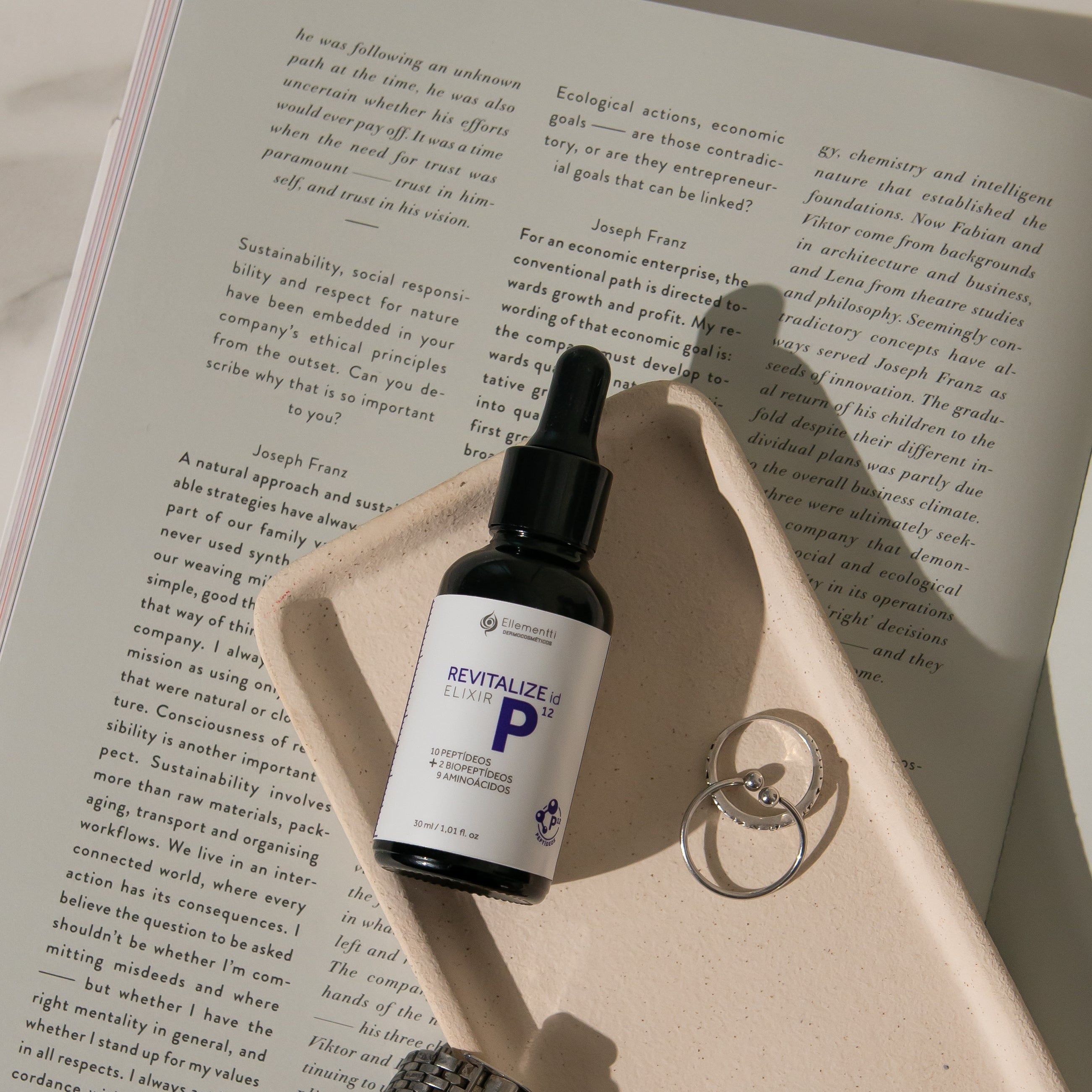 Elixir P, Sérum Facial Anti-Flacidez Com 12 Peptídeos