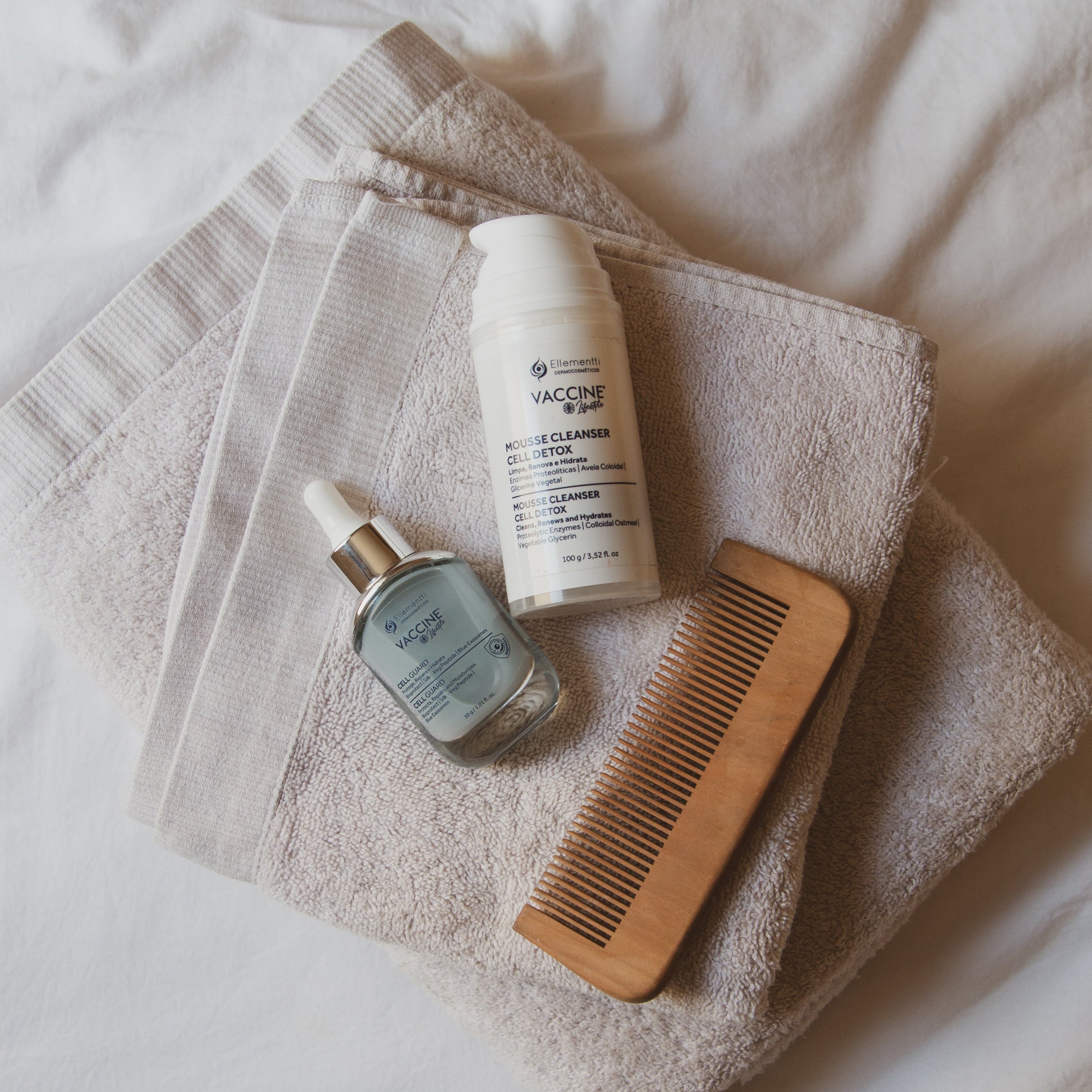 Mousse Cleanser Cell Detox, Espuma de Limpeza com Enzimas Proteolíticas