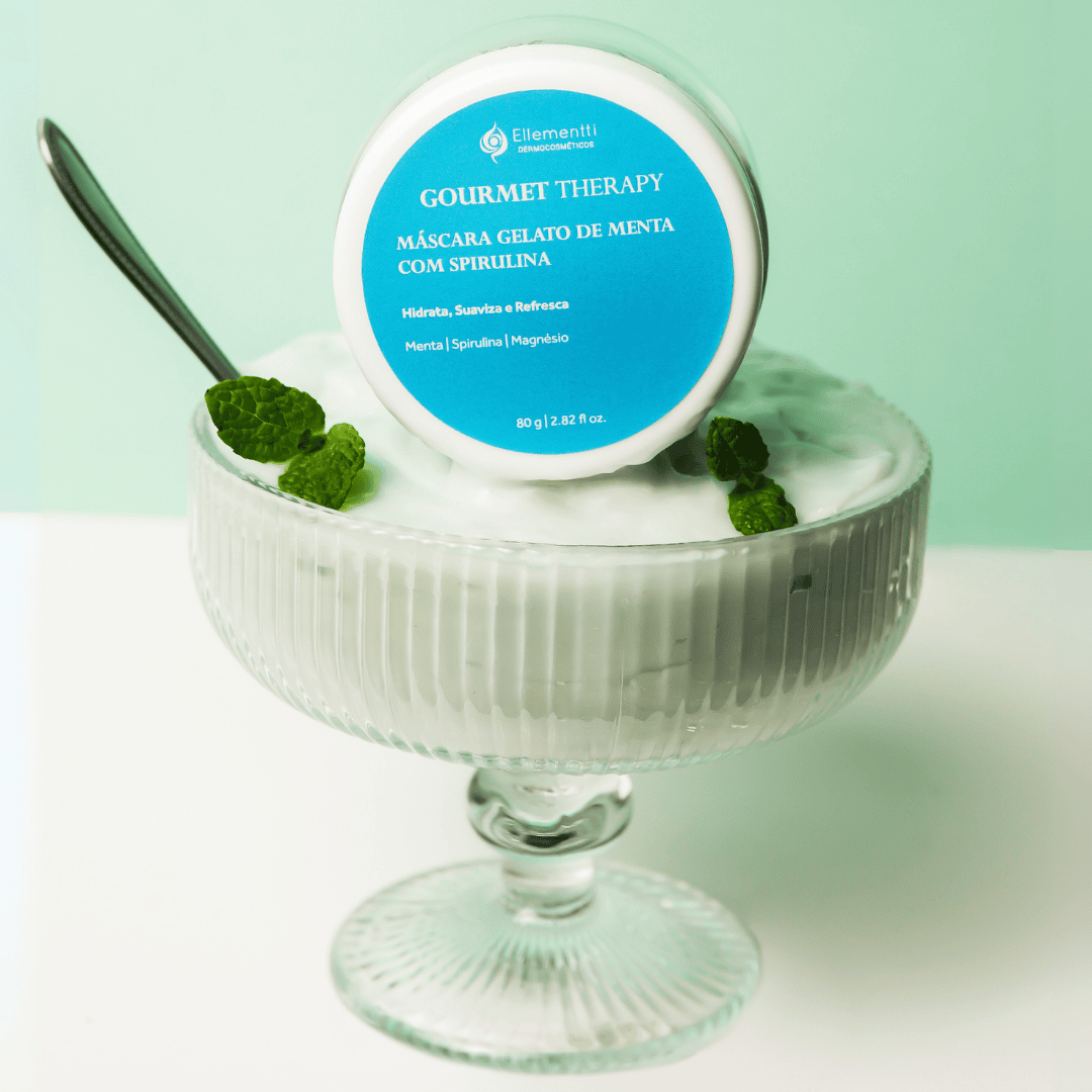Gelato de Menta e Spirulina, Máscara Facial Revitalizante