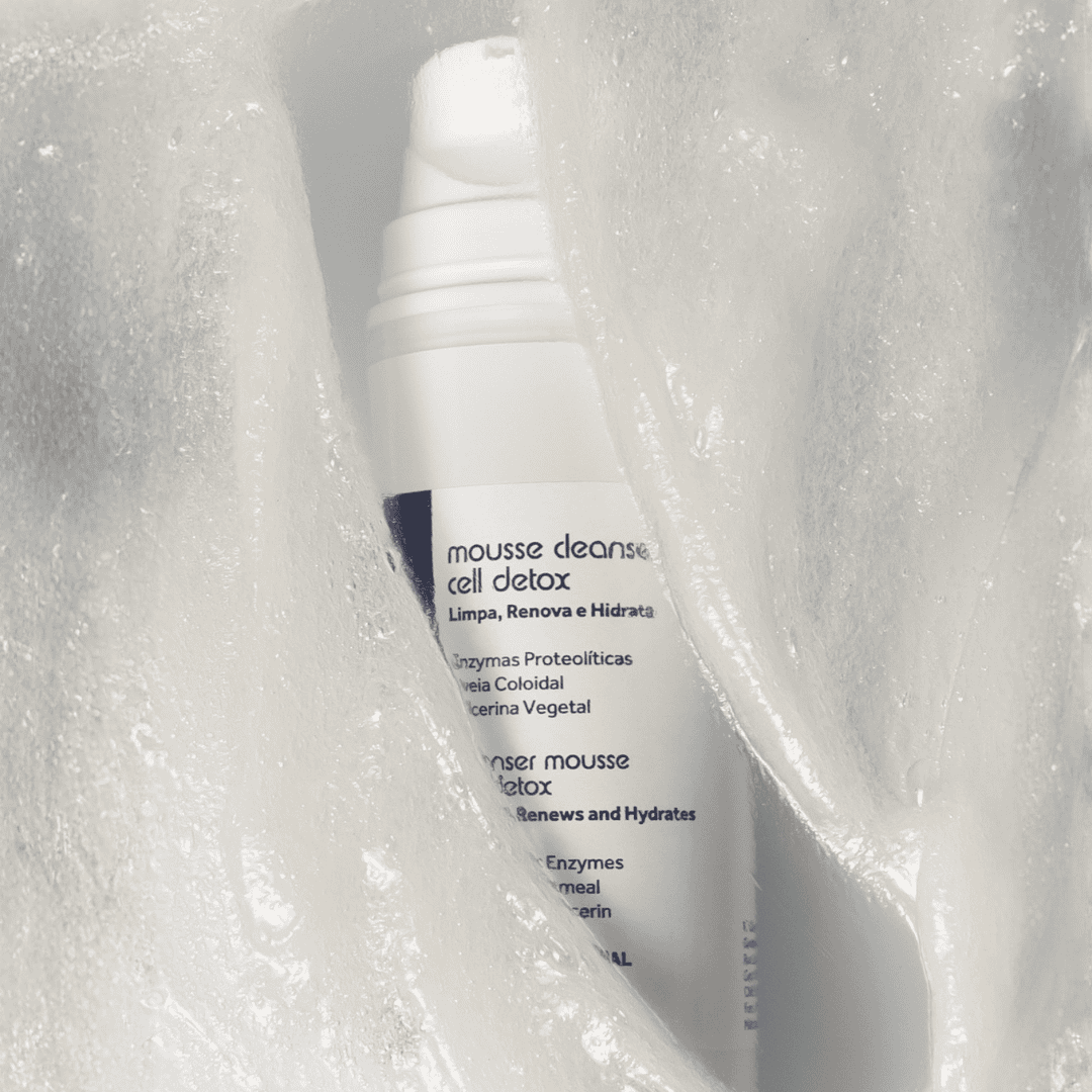 MOUSSE CLEANSER CELL DETOX, Limpa, Renova e Hidrata