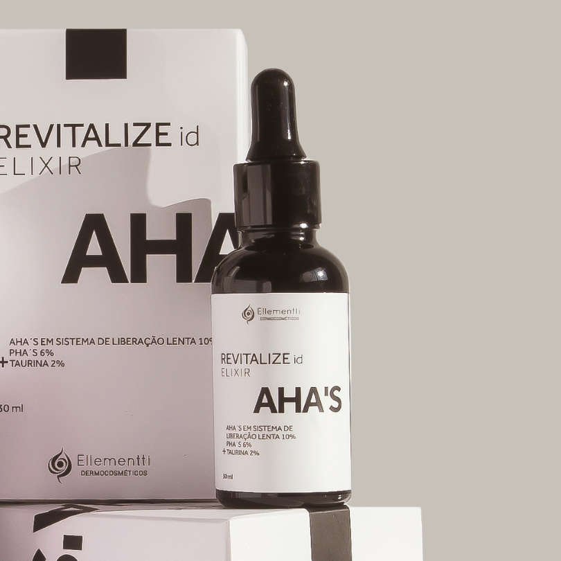 Elixir AHA'S, Peeling Facial Suave Rejuvenescedor com Ácido Glicólico
