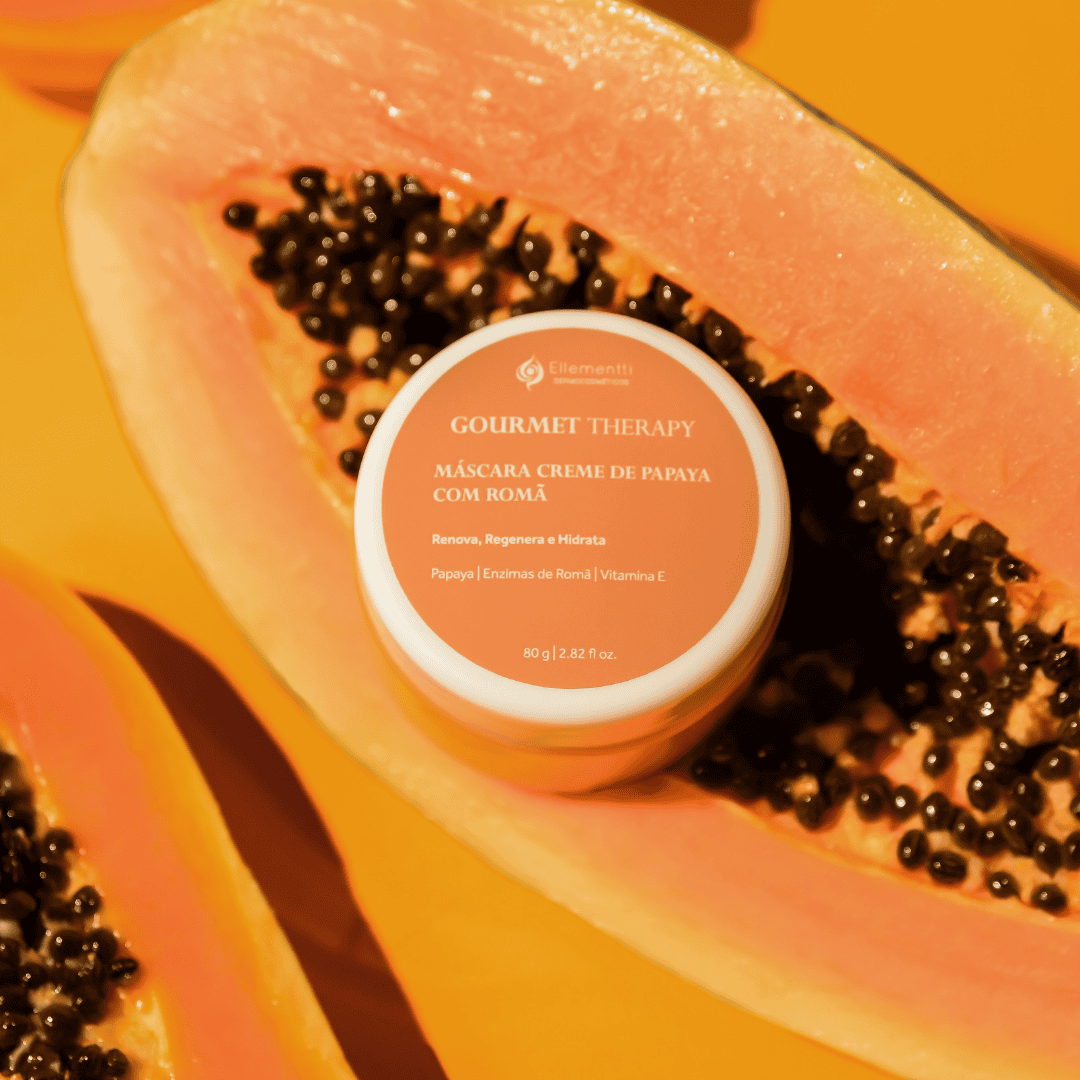 Creme de Papaya com Romã, Máscara Facial Renovadora