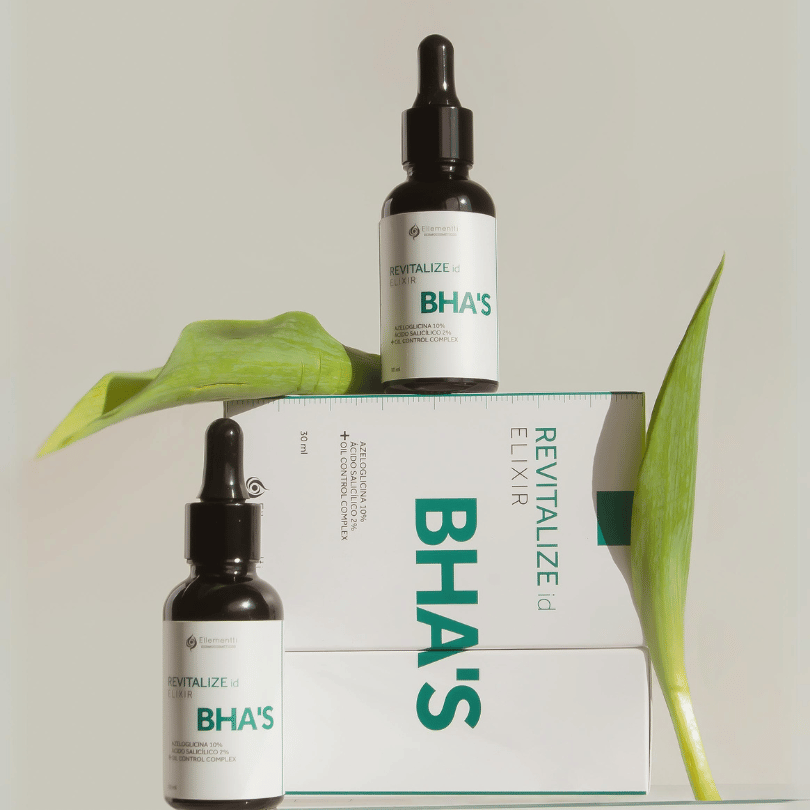 Elixir BHA'S, Peeling facial para rosácea e pele oleosa com ácido salicílico