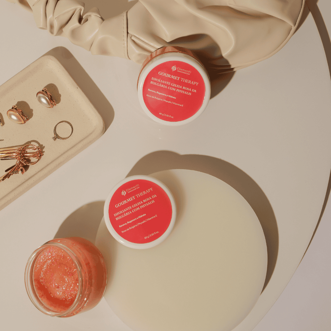 Geléia Rosa da Bulgária e Physalis, Esfoliante Facial Com Antioxidantes