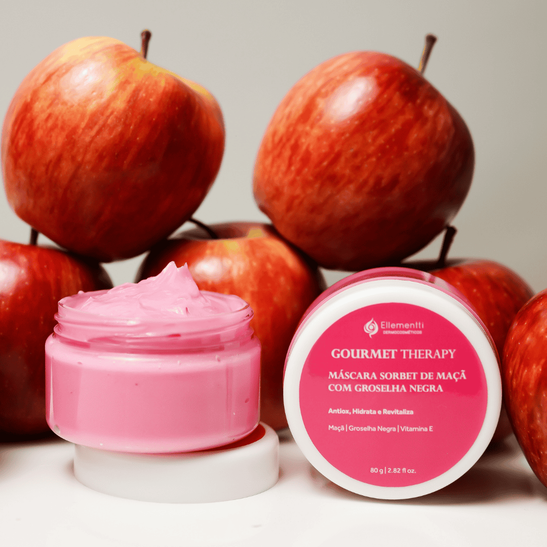 Sorbet de Maçã com Groselha Negra, Máscara Facial Rejuvenescedora